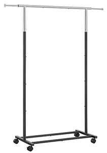 Cuier stender, Songmics, Negru, 120x40x160 cm