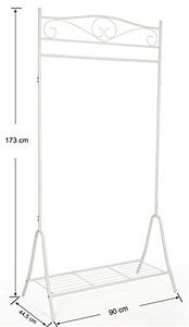 Cuier, Songmics, Alb, 90x44x174.5 cm