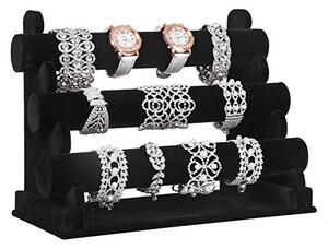 Suport bijuterii, Songmics, Negru, 30x17x22.5 cm