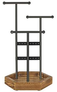 Suport bijuterii, Songmics, Maro-Negru, 20.5x18x36 cm