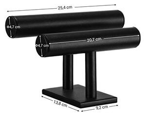 Suport bijuterii, Songmics, Negru, 26x16x13 cm