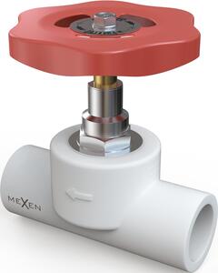 Valvă Mexen PPR cu scaun sudat, închidere conică pentru țevi PPR 32 x 32 - W97352-32-00