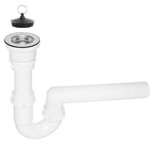 Sifon Kuchinox 2" fără preaplin pentru chiuvetă cu 1 compartiment, oțel, LAV-OKS_B11T
