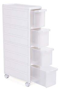 Raft pentru bucatarie, Songmics, Alb, 46x18x84.5 cm