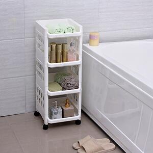 Raft pentru bucatarie, Songmics, Alb, 27.5x32.5x74.5 cm