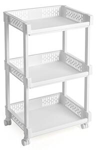 Raft pentru bucatarie, Songmics, Alb, 36.5x28x61 cm
