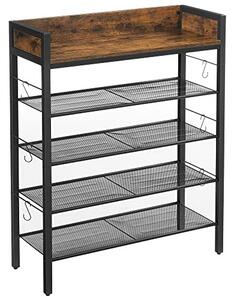 Pantofar, Vasagle, Negru , 80x30x100 cm