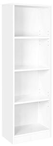 Biblioteca, Vasagle, Alb, 121.5x40x24 cm