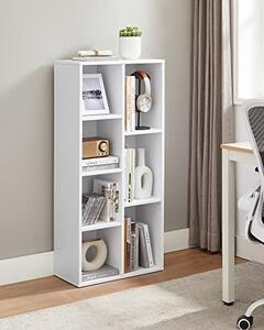 Biblioteca, Vasagle, Alb, 50x24x106 cm