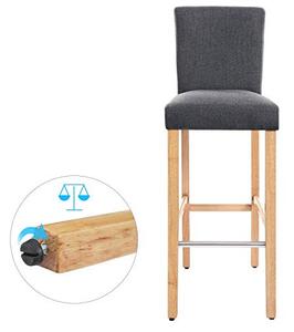 Scaun de bar, Songmics, Gri, 39x51.5x104 cm