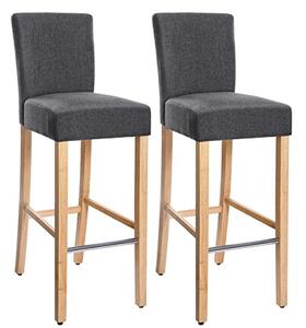 Scaun de bar, Songmics, Gri, 39x51.5x104 cm