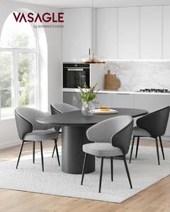 Scaun dinings, Vasagle, Gri deschis, 64x59x83.5 cm