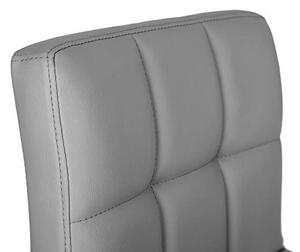 Set 2 scaune de bar, Songmics, Gri, 38x44.5x(95-115) cm