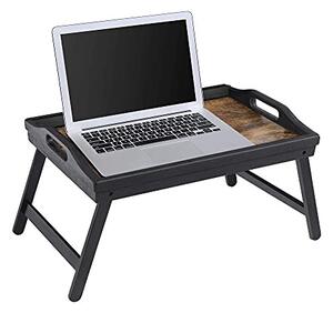 Masuta de laptop, Songmics, Negru, 42×30×22 cm