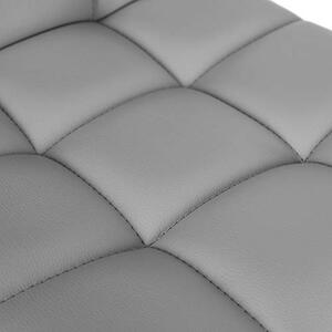 Set 2 scaune de bar, Songmics, Gri, 38x44.5x(95-115) cm