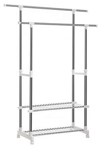 Cuier stender, Songmics, Alb, 85x(90-154 cm)x42x95-172 cm
