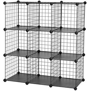 Cutie de depozitare, Songmics, Negru, 93x31x93 cm