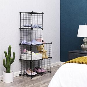 Cutie de depozitare, Songmics, Negru, 93x31x93 cm