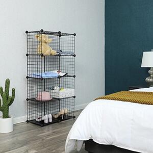 Cutie de depozitare, Songmics, Negru, 93x31x93 cm