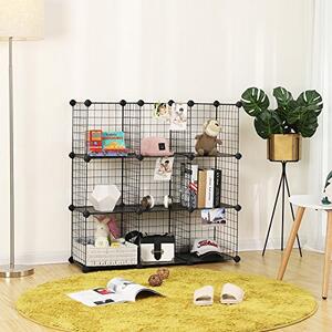 Cutie de depozitare, Songmics, Negru, 93x31x93 cm