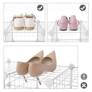 Raft depozitare modular din sarma, Songmics, Alb, 91x36x71 cm