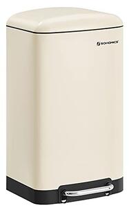Cos de gunoi, Songmics, Auriu-Negru, 34x25x61.5 cm