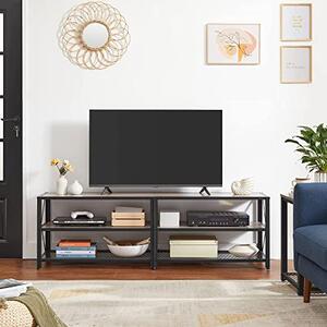 Comoda TV, Vasagle, Negru-Ivoar, 160x39x52 cm