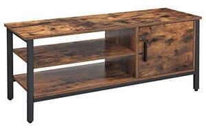 Comoda TV, Vasagle, Antic-Negru, 110x40x45 cm