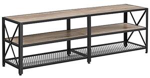 Comoda TV, Vasagle, Negru-Ivoar, 160x39x52 cm