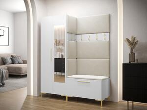 Set mobilier hol IX Mirjan Futura (Alb + crem). 1070350