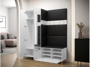 Set mobilier hol IX Mirjan Futura (Alb + crem). 1070350