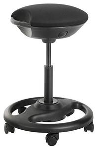 Scaun de bar, Songmics, Negru, 50x50x(55-73) cm