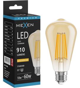 Mexen Vintis, Bec LED cu filament E27, ST64, 10 W, alb cald 2200K, chihlimbar, L152-E27-1022-50