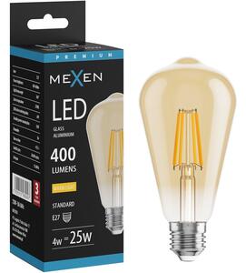 Mexen Vintis, Bec LED cu filament E27, ST64, 4 W, alb cald 2200K, chihlimbar, L152-E27-0422-50