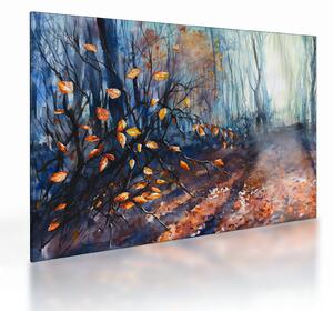 Tablou pe sticlă - Razele solare de toamnă (70x50 cm)