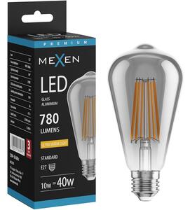 Mexen Vintis, Bec LED cu filament E27, ST64, 10 W, alb cald 2200K, fumuriu, L152-E27-1022-70