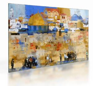 Tablou pe sticlă - Zidul plângerii, Ierusalim, Israel (70x50 cm)