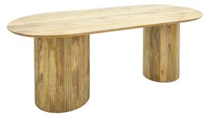 Masa de dining, Flute, Natural, 90x200x76 cm