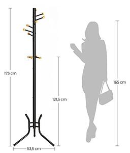 Cuier, Songmics, Negru, 52x52x173 cm