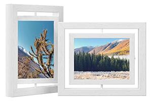 Set 2 rame foto, Songmics, Alb, 25.5×20.5 cm