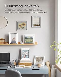 Set 2 rame foto, Songmics, Alb, 33×28 cm