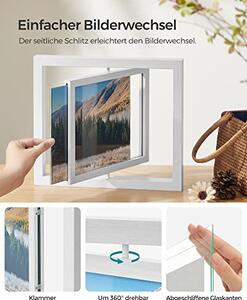 Set 2 rame foto, Songmics, Alb, 33×28 cm