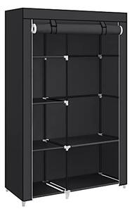 Dulap pentru haine, Songmics, Negru, 105x45x168 cm