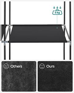 Dulap pentru haine, Songmics, Negru, 105x45x168 cm