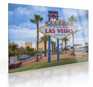 Tablou pe sticlă - Las Vegas (70x50 cm)