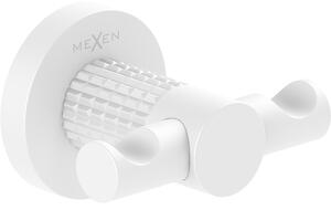 Mexen Triv, cârlig dublu pentru prosoape, montat pe perete, alb, 70A33012-20