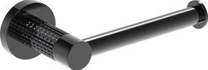 Mexen Triv, suport hârtie igienică de perete, crom negru, 70A33025-73