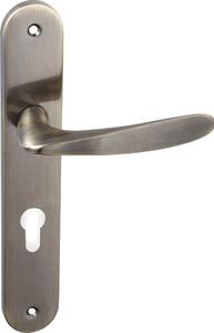 Kuchinox Goa, mâner pe șild lung, inserție PZ, distanță 72 mm, patină, LAV-KCG_412A