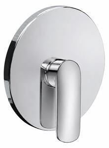Mereo, Baterie duș încastrată Mereo fără divertor, Pego, Mbox, capac rotund, cromat, MER-CB60105PA