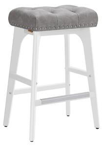 Set 2 scaune de bar Vasagle Gri 44x32x66 cm